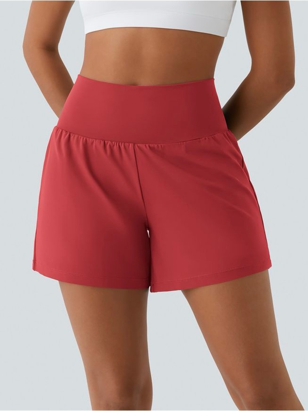 Halara SoftlyZero Airy Super High Waisted 2-in-1 InstantCool Yoga Shorts XS
